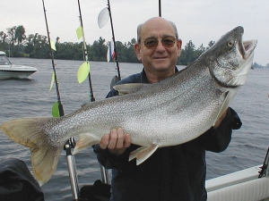 Silver Lake Trout Caught On Trolling Stock Photo 689346337